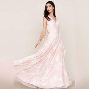 New Yumi Kim Dress Floral Dance Rosette Sashay Away Maxi Wrap Bridesmaid Small